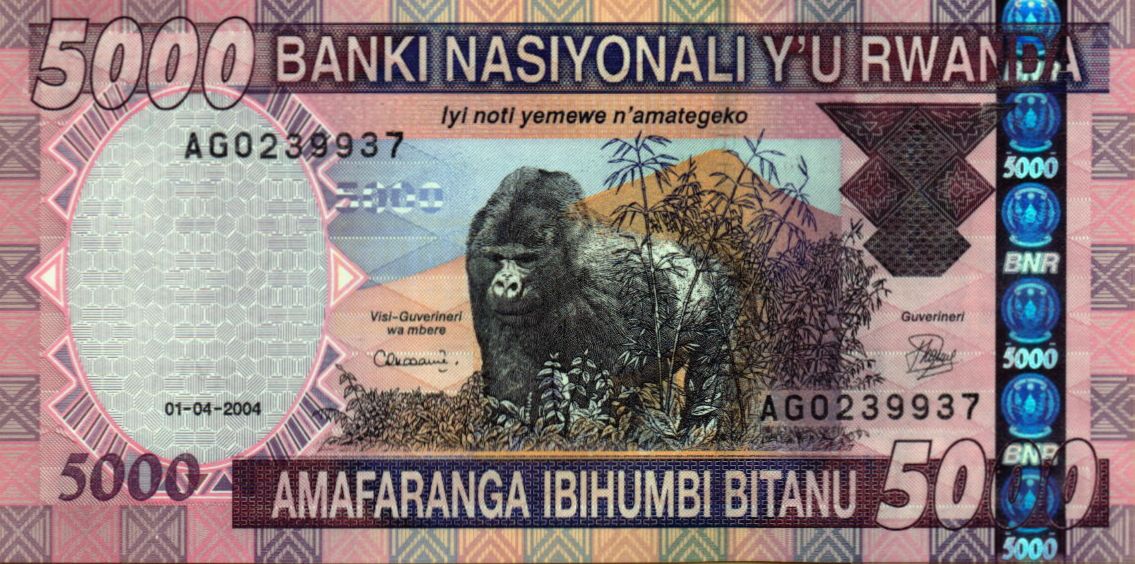 Rwanda 5000 2004 UNC P-33